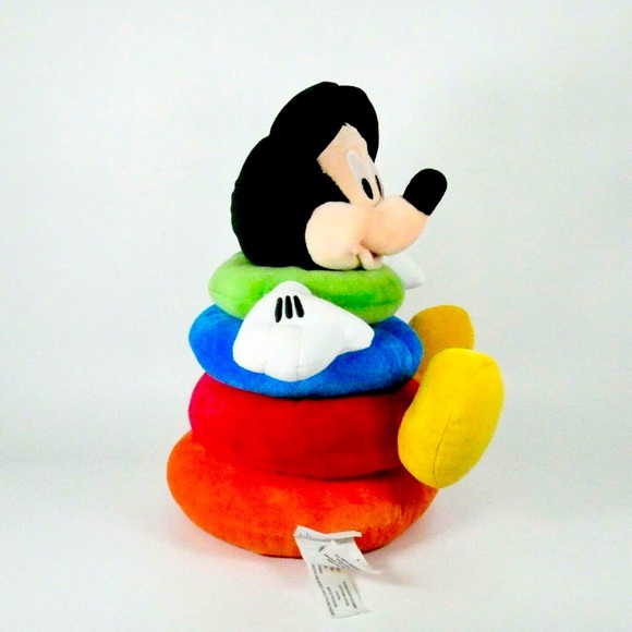 Disney Baby - Mickey Mouse Plush Stacking Ring Toy - Picture 4 of 4